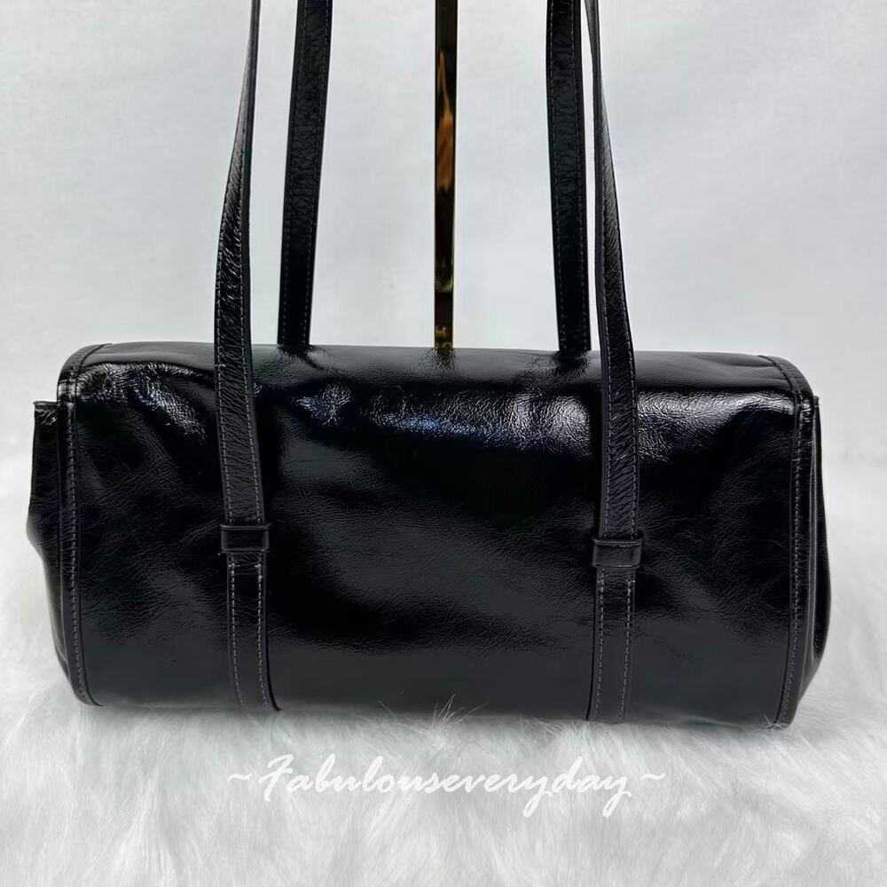 Coach Bridget Flap Shoulder Bag With Bows In Leather CDY94 Silver/Black NWT - Picture 5 of 10